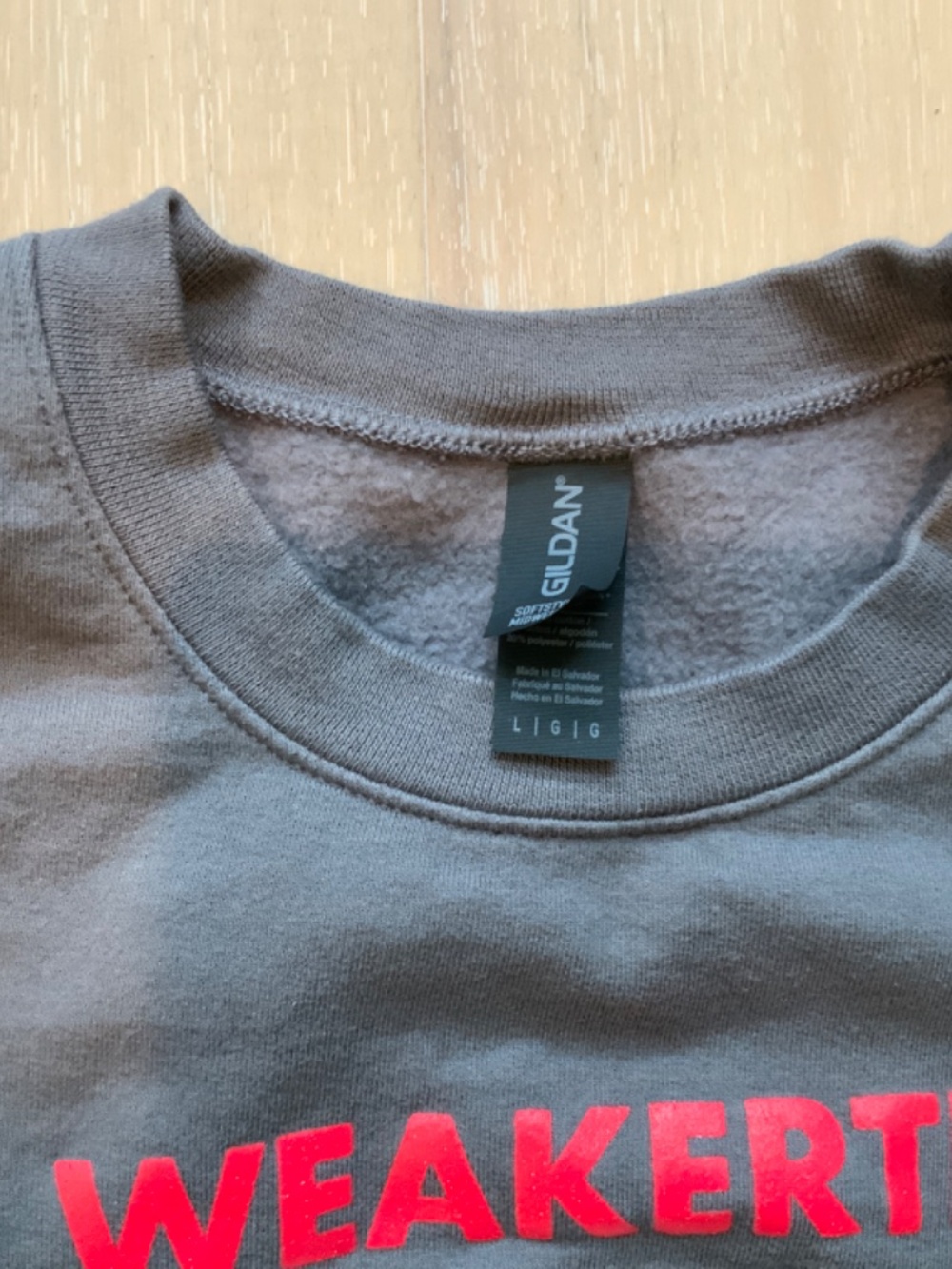The Weakerthans crew neck sweatshirt Large charcoal - Picture 3 of 3